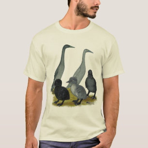 T-shirt Família do pato do corredor azul