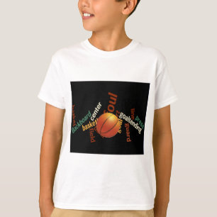 T-shirt Fanáticos pelo esporte no basquetebol Hoops (basqu