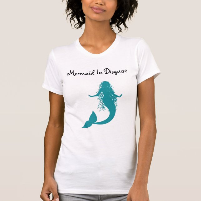 T-shirt Fantasia engraçada da sereia (Frente)