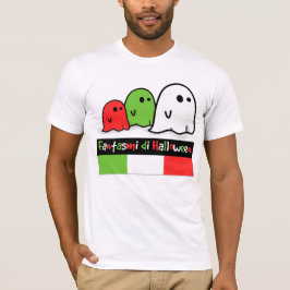 T-shirt Fantasmas do Halloween Italiano, Fantasmi di Hallo