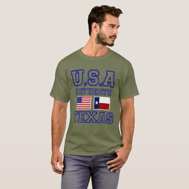 T-shirt Fantástico Autêntico Texas (Frente Completa)