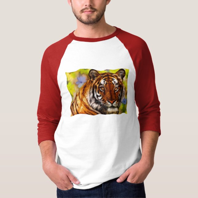 T-shirt Fantasy Tiger & Moon Wildlife (Frente)