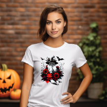 T-shirt Fantôme citrouille Effrayant 