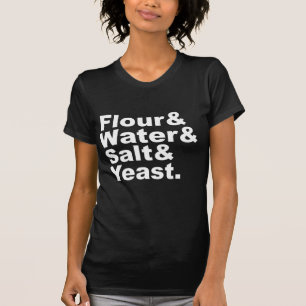 T-shirt Farinha & Água & Sal & Fermento Ingredientes par