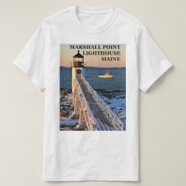 T-shirt Farol do ponto de Marshall, TShirt de Clyde Maine