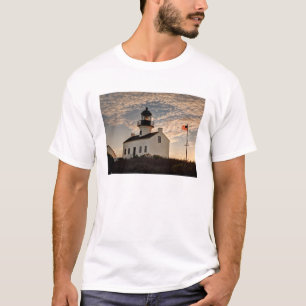 T-shirt Farol no pôr do sol, Califórnia