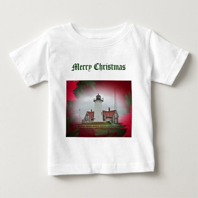 T-shirt Farol Nobska Point de Natal (Frente)