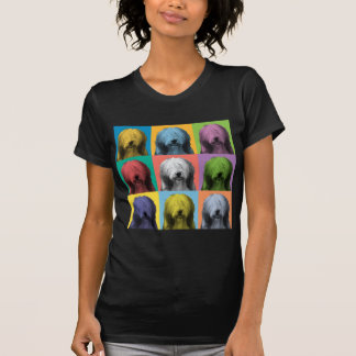 T-shirt farpado do pop art do Collie
