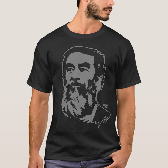 T-shirt farpado do retrato de Saddam Hussein (Frente)