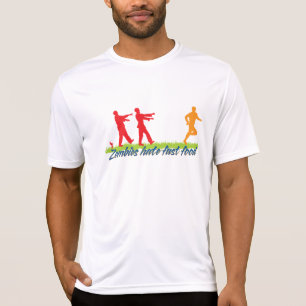 T-shirt Fast food do ódio dos zombis