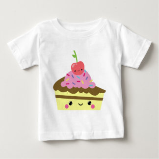 T-shirt Fatia bonito de bolo do sorvete de Kawaii