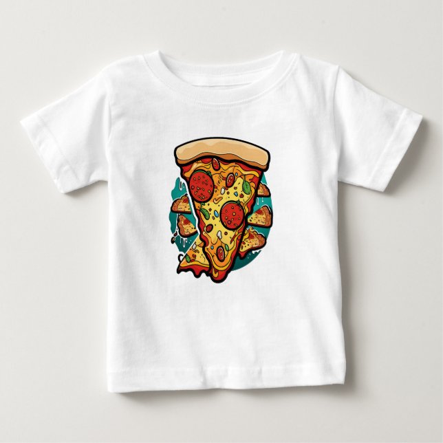 T-Shirt Fatia De Pizza Fatiada (Frente)