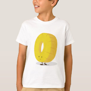 T-shirt Fatia de sorriso do abacaxi