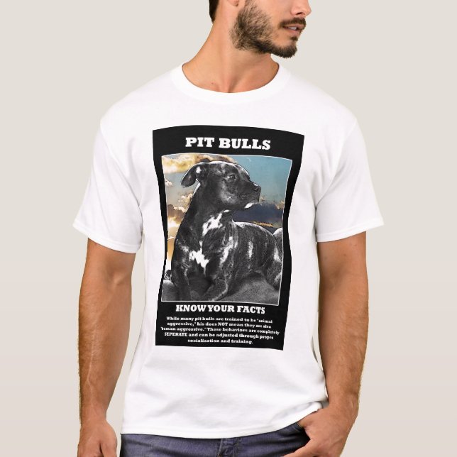 T-shirt Fatos do pitbull (Frente)