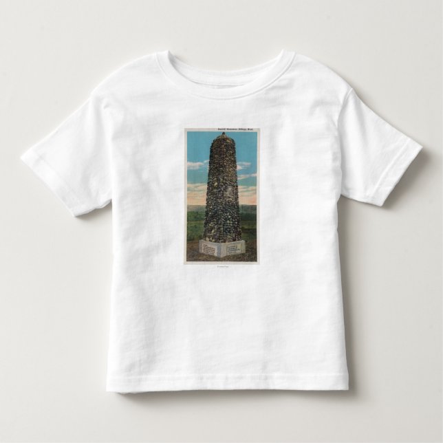 T-shirt Faturamentos, TA - vista do monumento de Boothill (Frente)
