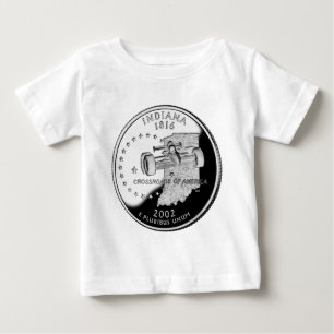T-shirt Faux Indiana State Quarter