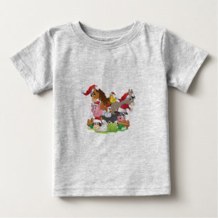 T-shirt Fazenda Animal Christmas