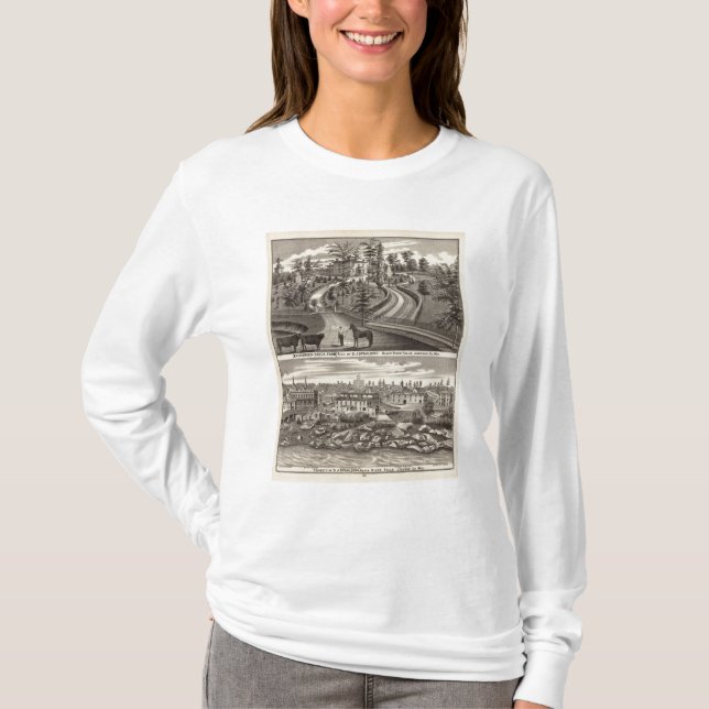 T-shirt Fazenda conservada em estoque verde, res (Frente)