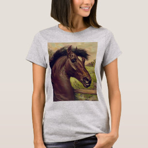 T-shirt fazenda de cavalo cavalaria esportes esporte caval