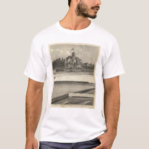 T-shirt Fazenda de Marion e de vale, Kansas