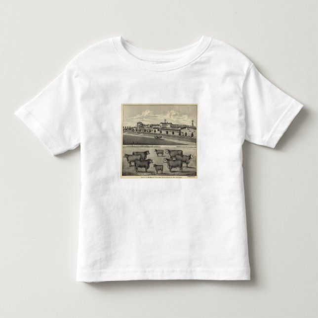 T-shirt Fazenda de McDonald, Nebraska (Frente)