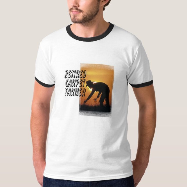 T-shirt Fazendeiro aposentado do tapete (Frente)