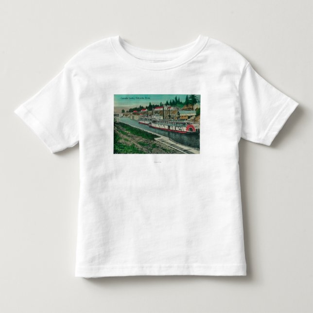 T-shirt Fechamentos da cascata no Rio Columbia (Frente)