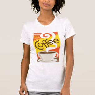 T-shirt Feche acima o café