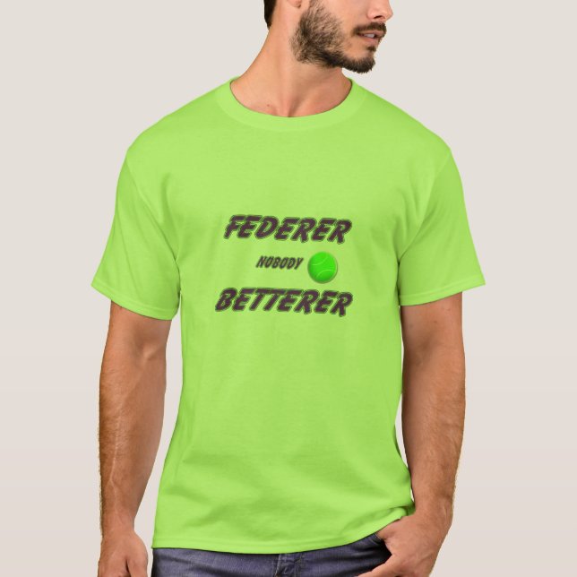 T-shirt Federer - com bola (Frente)