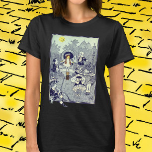 T-shirt Feiticeiro de Oz, Dorothy encontra os Munchkins