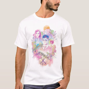 T-shirt Feitiço de Harry Potter Harry, Hermione e Ron na