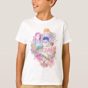 T-shirt Feitiço de Harry Potter   Harry, Hermione e Ron na