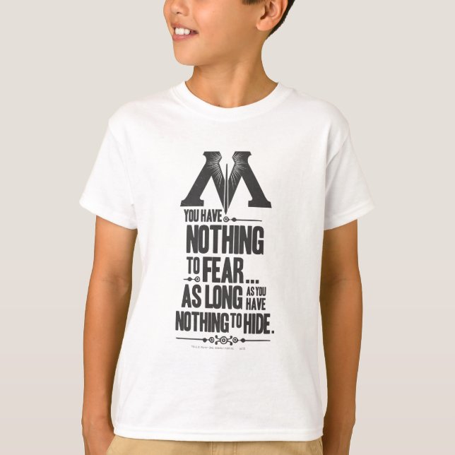 T-shirt Feitiço de Harry Potter | Propaganda do Ministério (Frente)