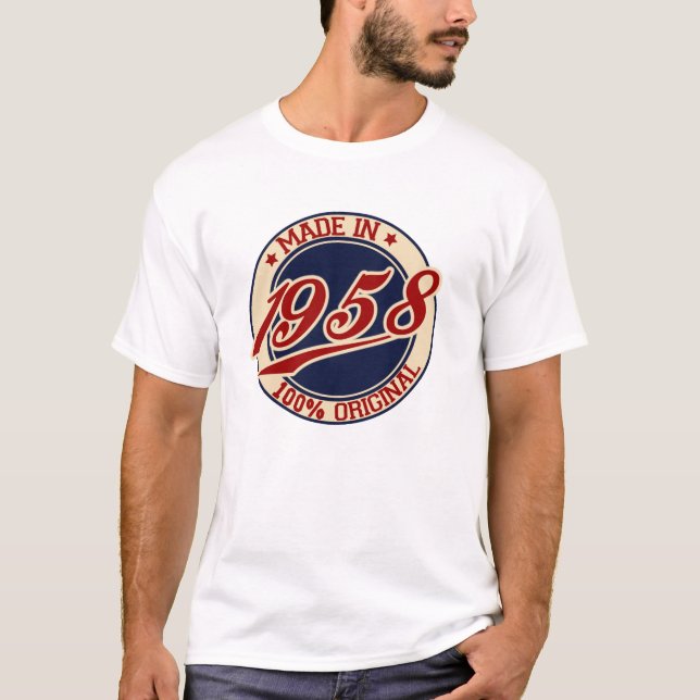 T-shirt Feito Em 1958 (Frente)