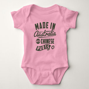 T-shirt Feito em Austrália com peças chinesas