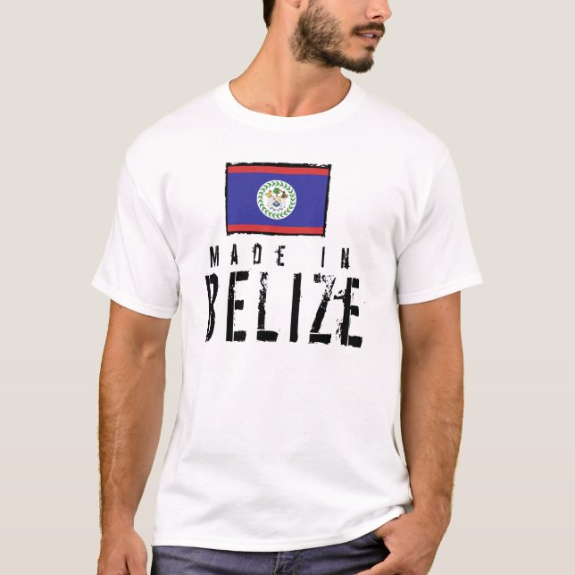 T-shirt Feito em Belize (Frente)