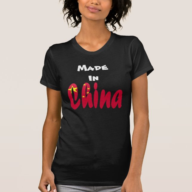 T-shirt Feito em China (Frente)