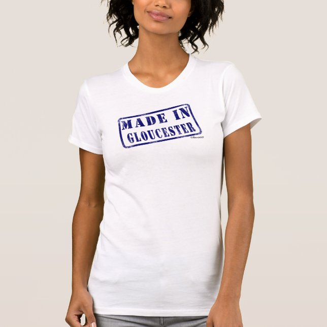 T-shirt Feito em Gloucester (Frente)