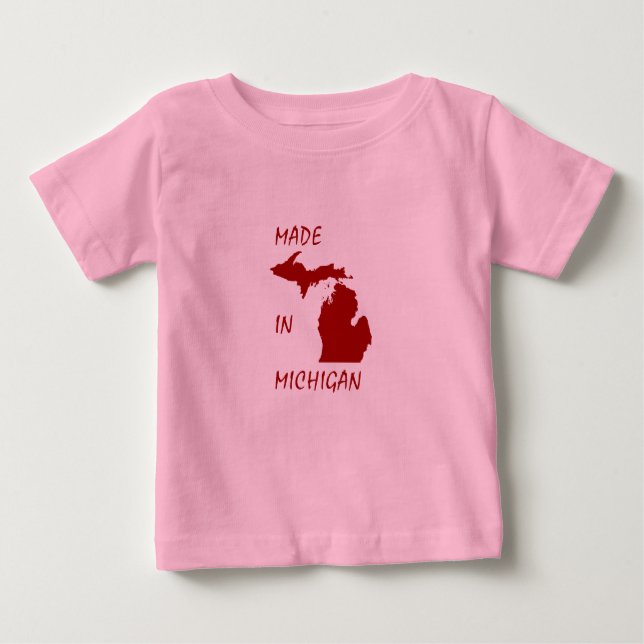 T-shirt Feito em Michigan (Frente)