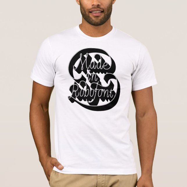 T-shirt Feito em RoboFont (Frente)