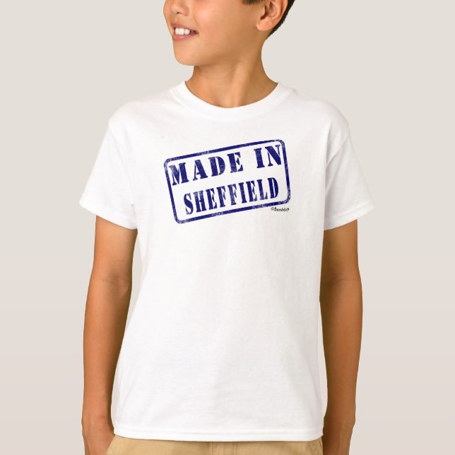 T-shirt Feito em Sheffield (Frente)