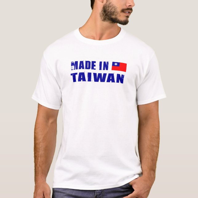 T-shirt Feito em Taiwan (Frente)