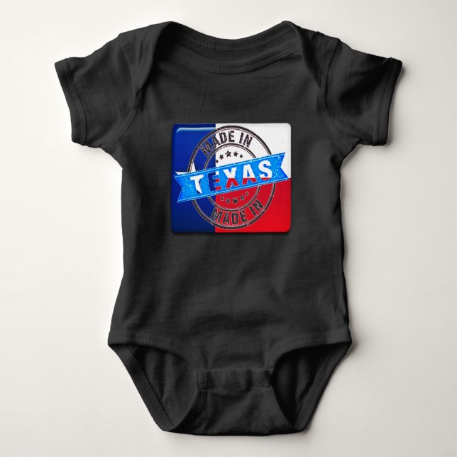 T-shirt Feito No Texas Baby (Frente)