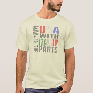 T-shirt Feito nos EUA com peças italianas