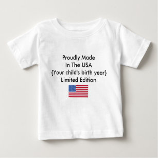 T-shirt Feito orgulhosa na edição limitada dos EUA