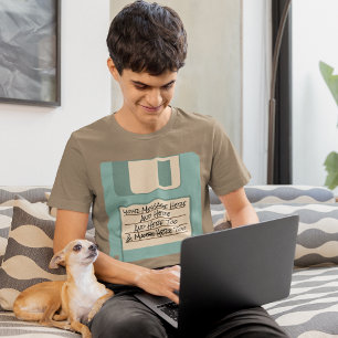 T-shirt feito sob encomenda da disquete do