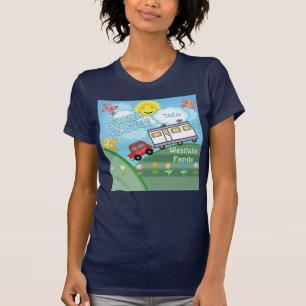 T-shirt feito sob encomenda das férias em famíli