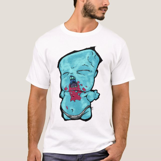 T-shirt feito sob encomenda de Zombaby do texto (Frente)
