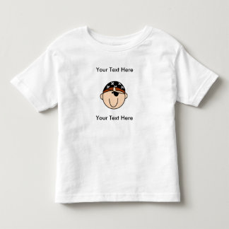 T-shirt feito sob encomenda do vermelho do pirata