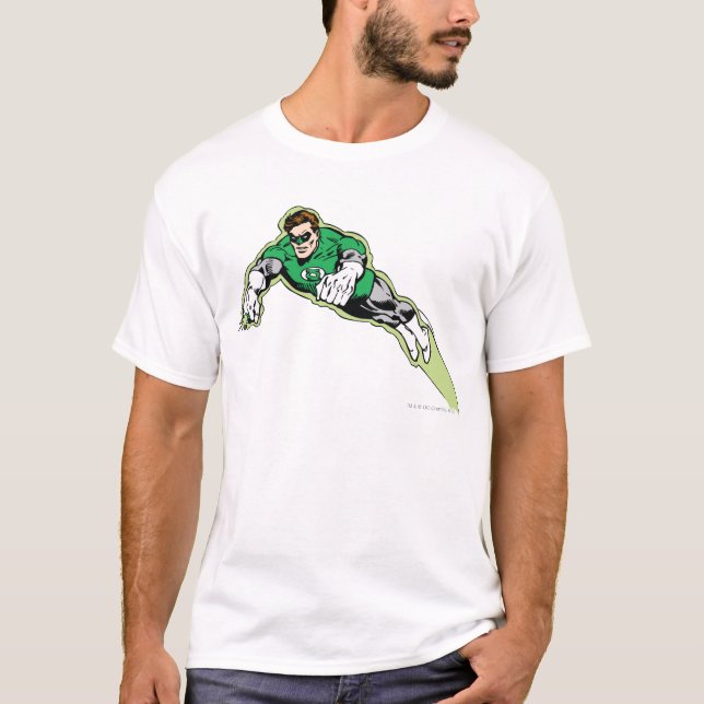 T-shirt Feixe de Energia Lanterna Verde (Frente)